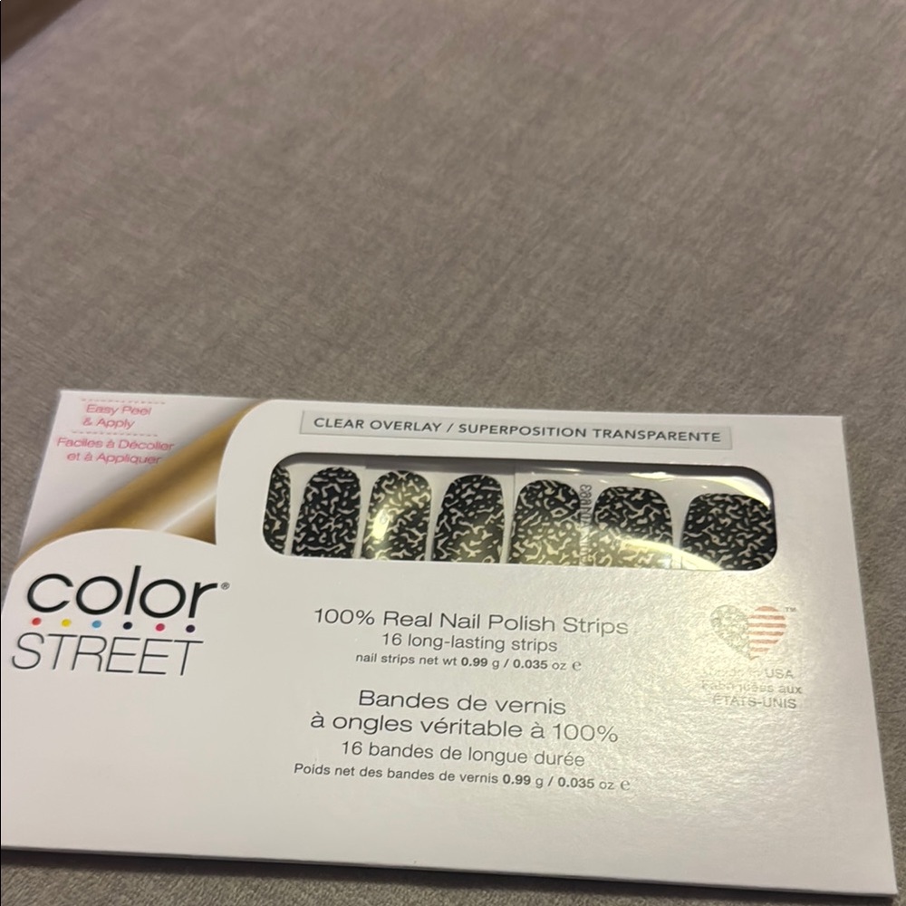Color Street Black and White Nail Polish Strips Pop Quiz